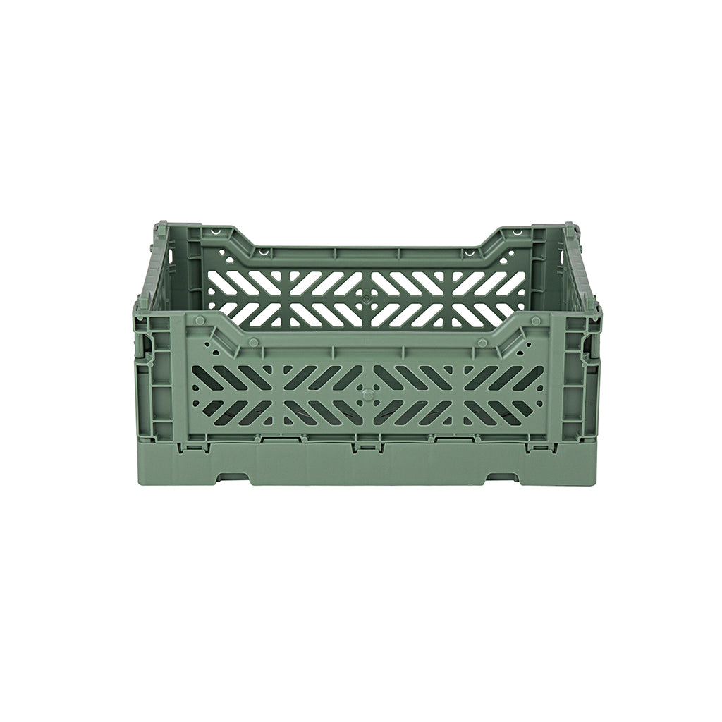 Aykasa Mini Folding Crate, Almond Green