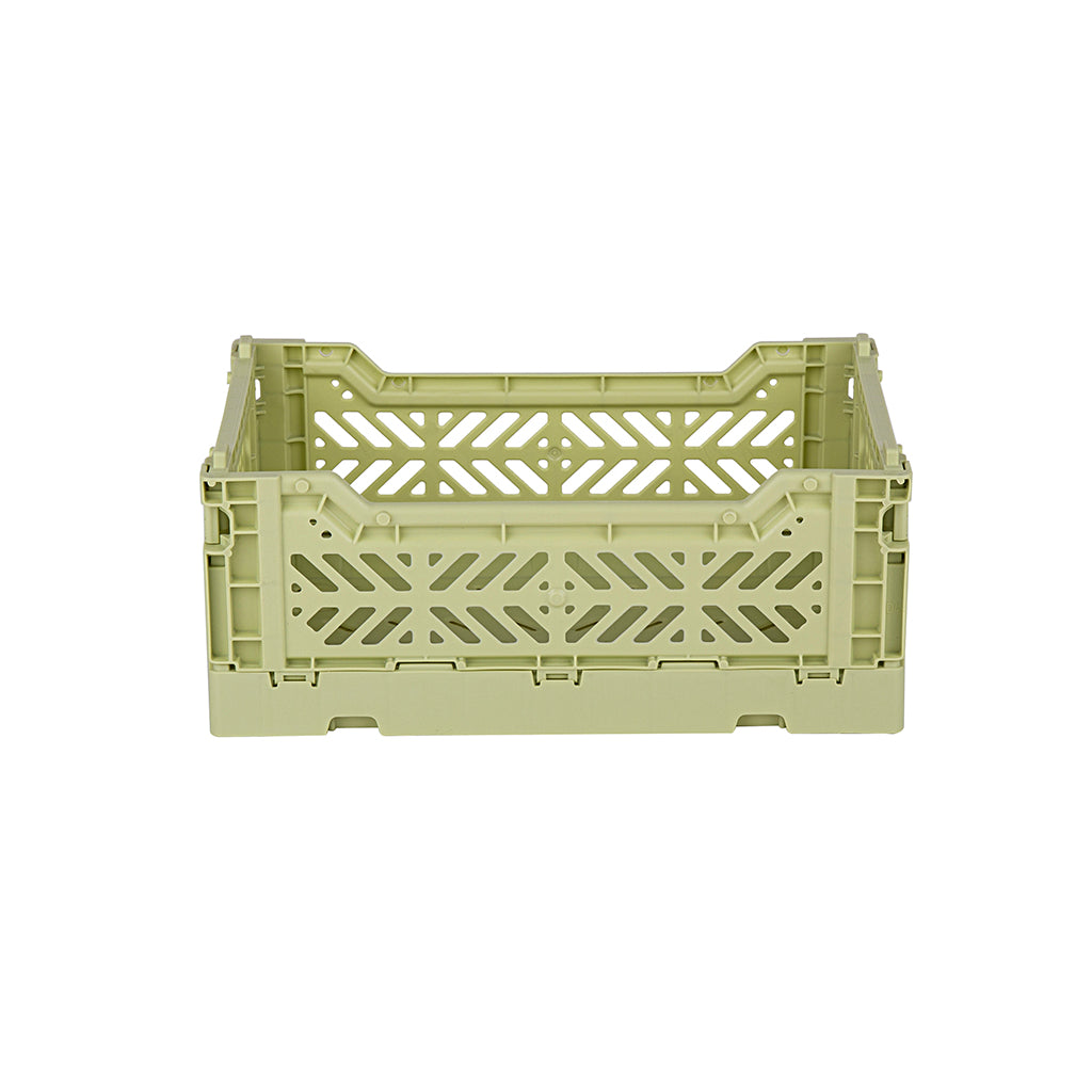 Aykasa Mini Folding Crate, Lime Cream