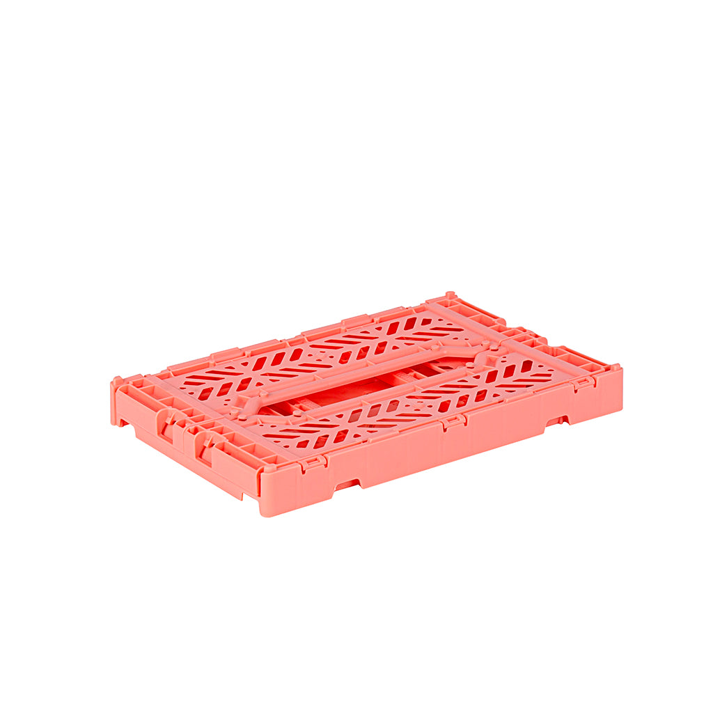 Aykasa Mini Foldable Crate, Salmon Pink