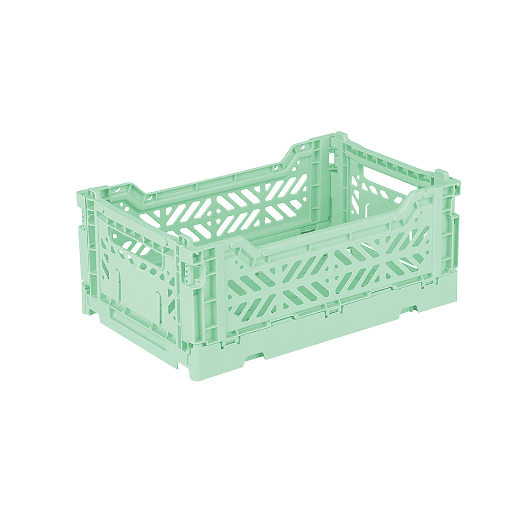 Aykasa Mini Folding Crate, Warm Mint