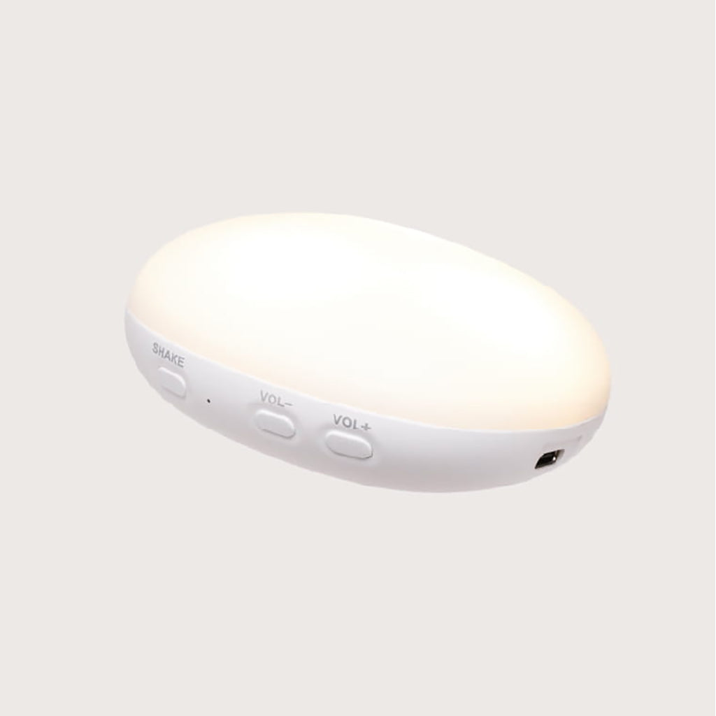 Moonie 2.0, Organic Humming Bear with Pink Noise and Lamp - Sand