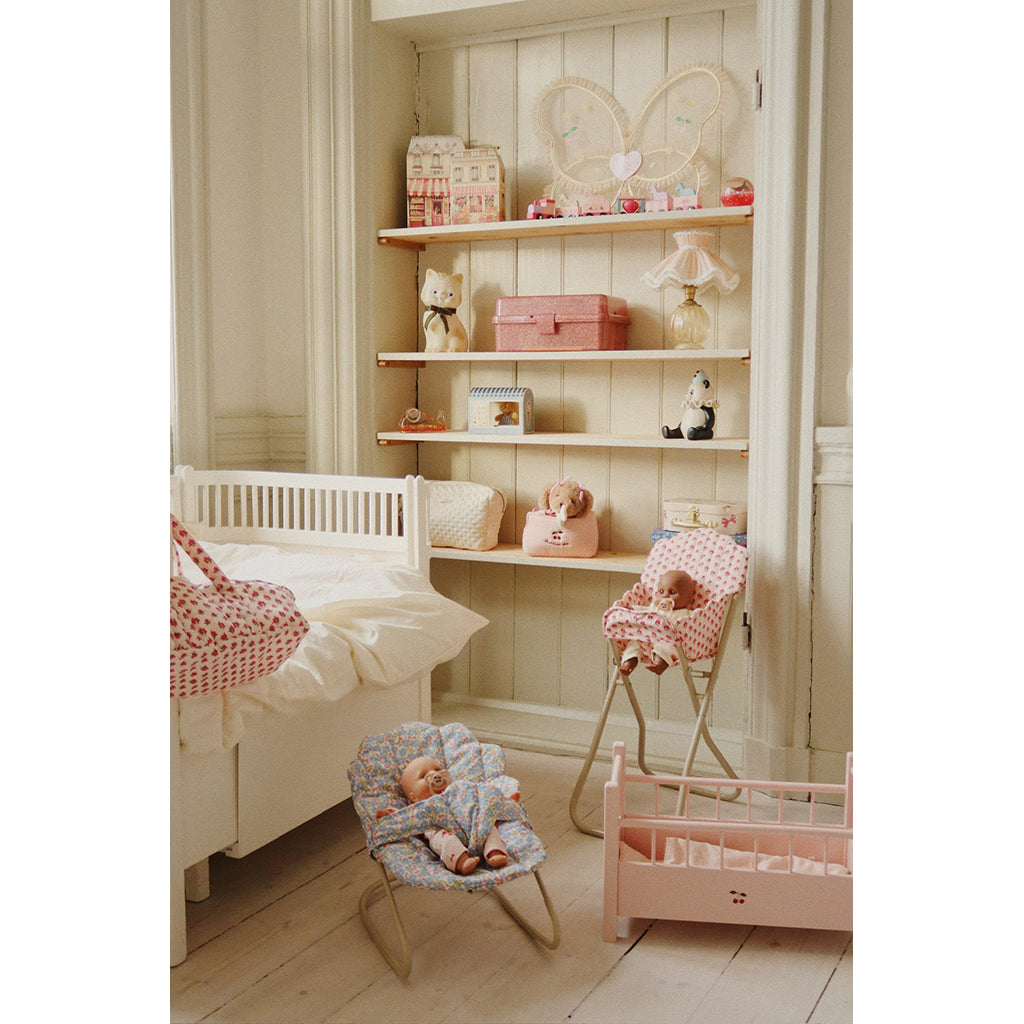 Konges Sløjd Wooden Doll Bed, Pink