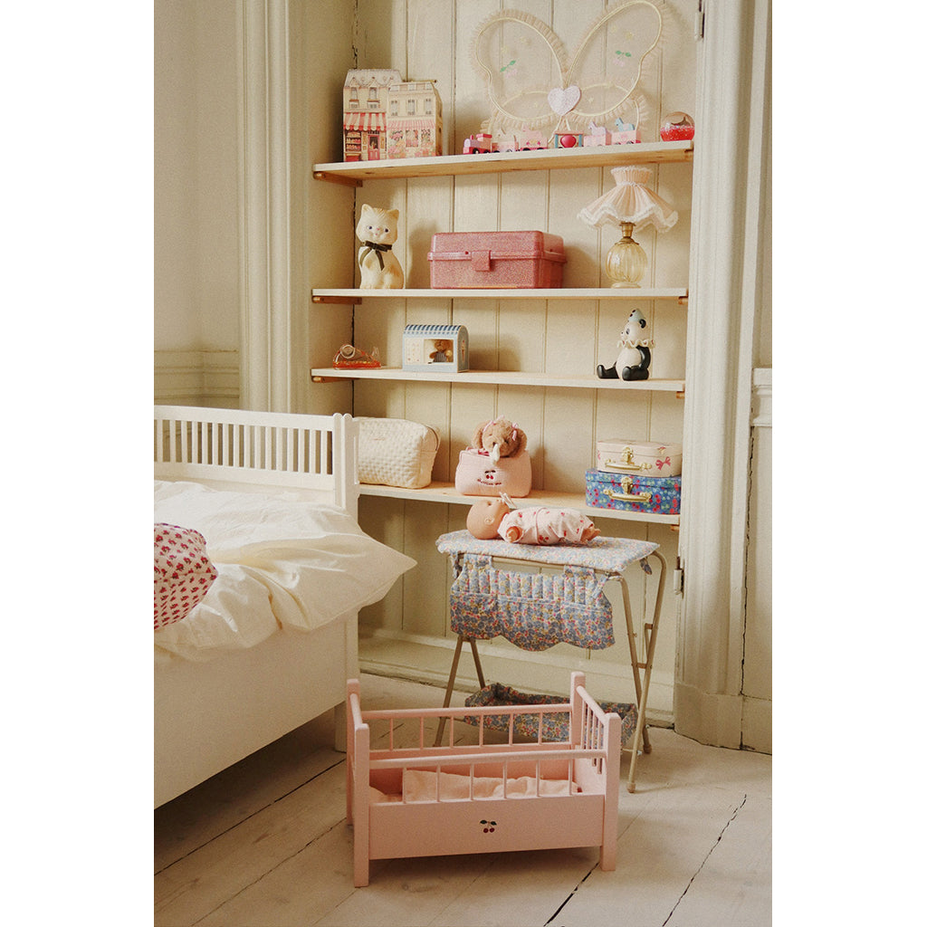 Konges Sløjd Wooden Doll Bed, Pink