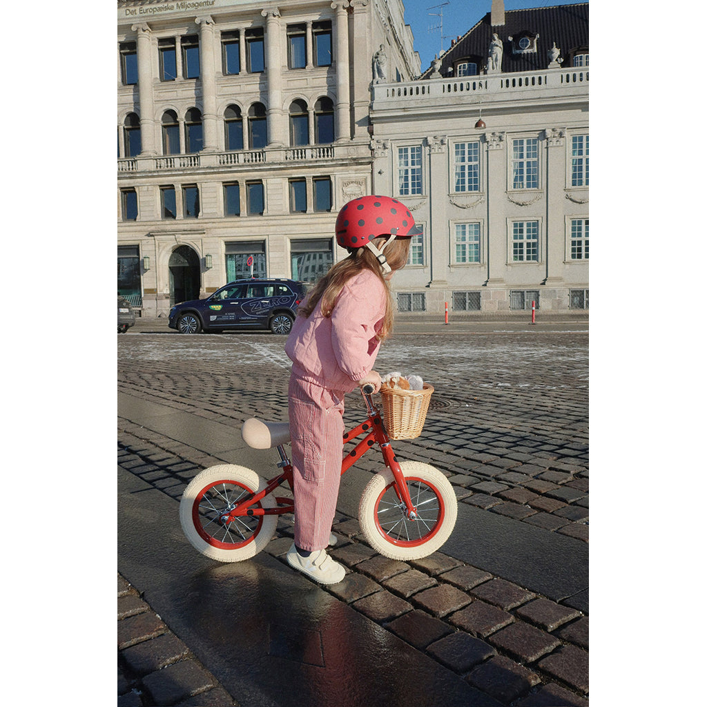 Konges Sløjd Bicycle Helmet, Ladybug - Sizes 2-4 or 4-8 Years