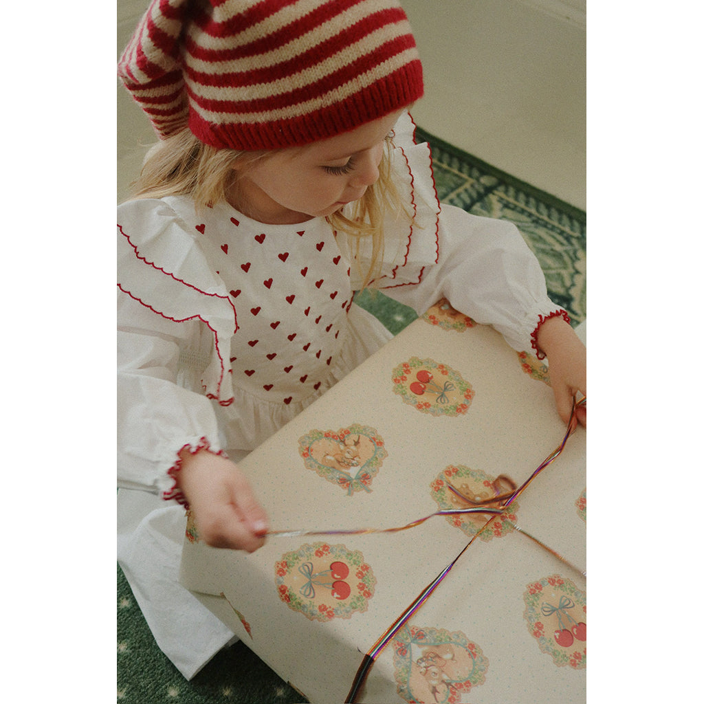 Konges Sløjd Knitted Elf Hat, Christmas Stripe - Size 2-8 Years