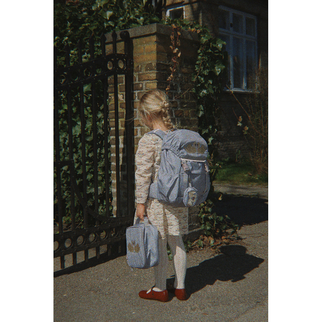 Konges Sløjd Clover School Backpack with Gym Bag and Rain Cover - Sleet