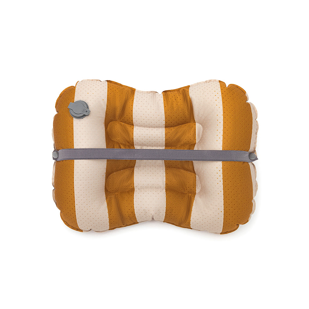 Noui Noui Have a Seat, Inflatable Seat Cushion for Kids - Stripes Nude/Mustard
