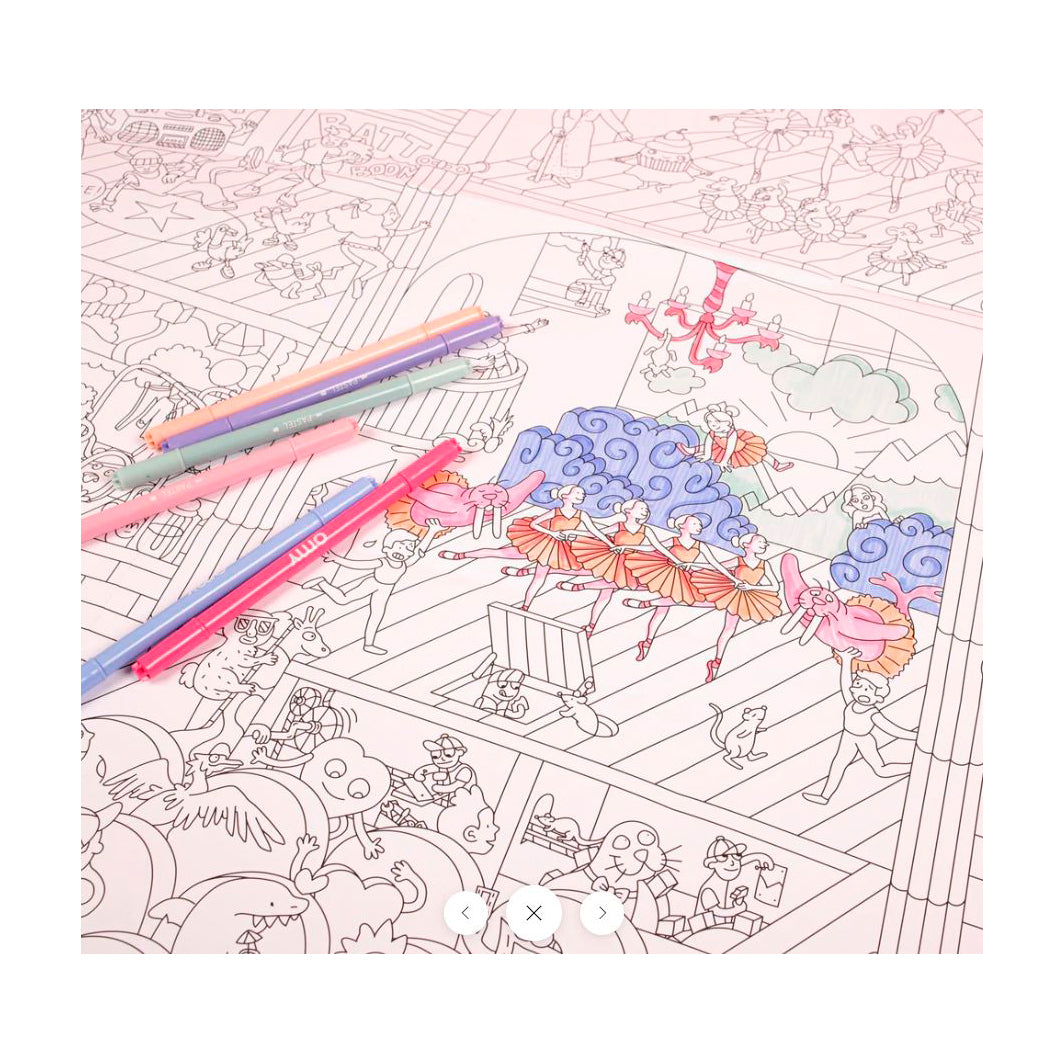 Omy Large Coloring Poster, Dance