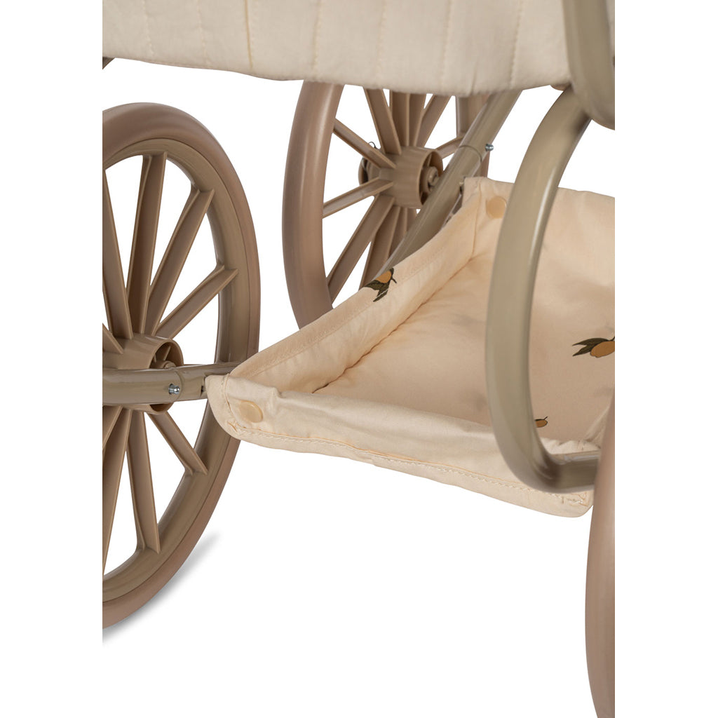 Konges Sløjd Minnie Doll Stroller with Bag - Lemon