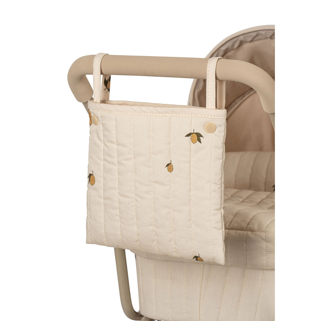 Konges Sløjd Minnie Doll Stroller with Bag - Lemon