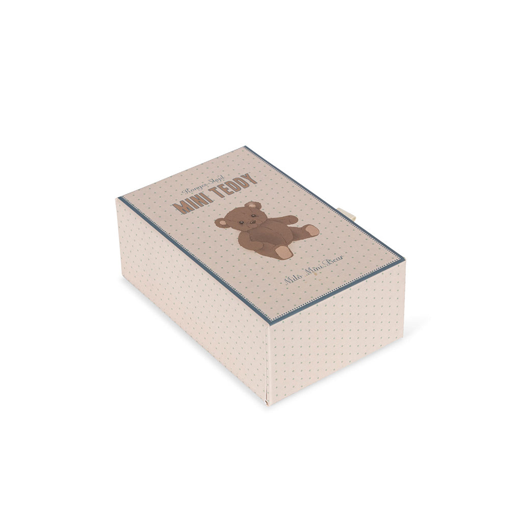 Konges Sløjd Miniature Teddy Bear in Box, Milo Tiny Teddy