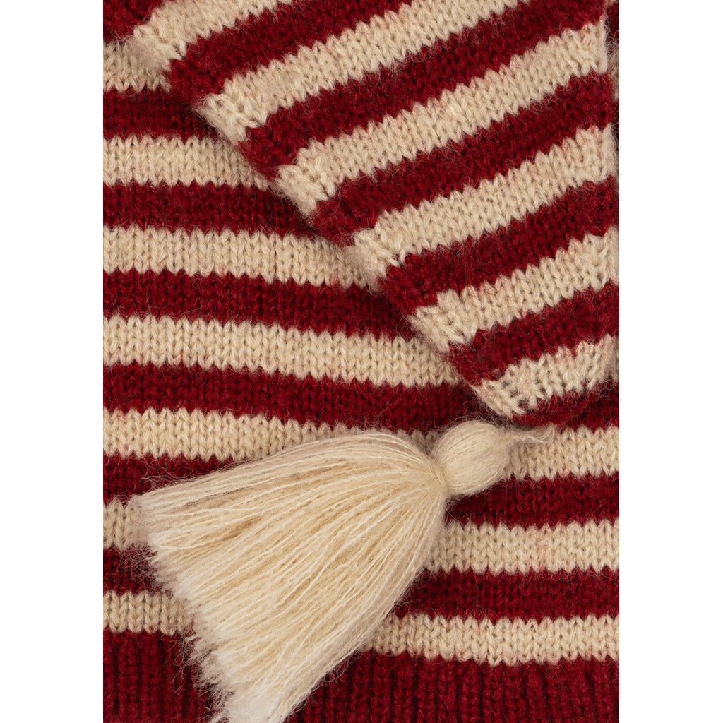 Konges Sløjd Knitted Elf Hat, Christmas Stripe - Size 2-8 Years