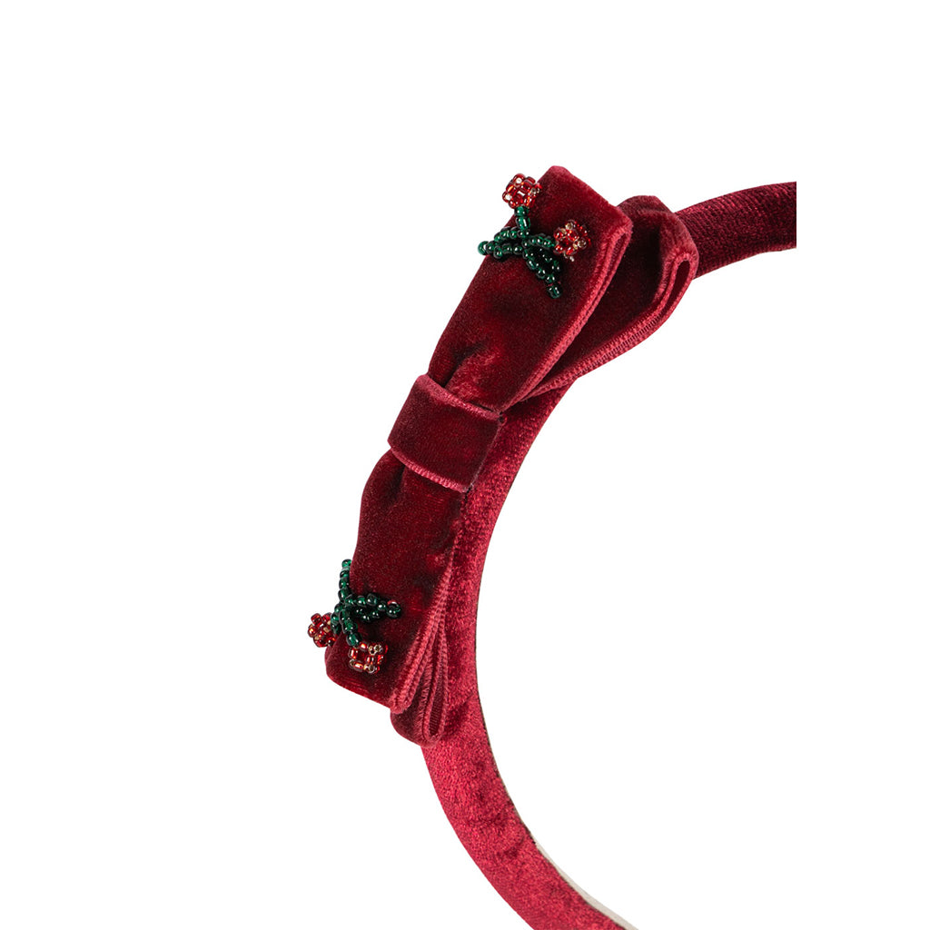 Konges Sløjd Juliette Headband with Bow, Rio Red
