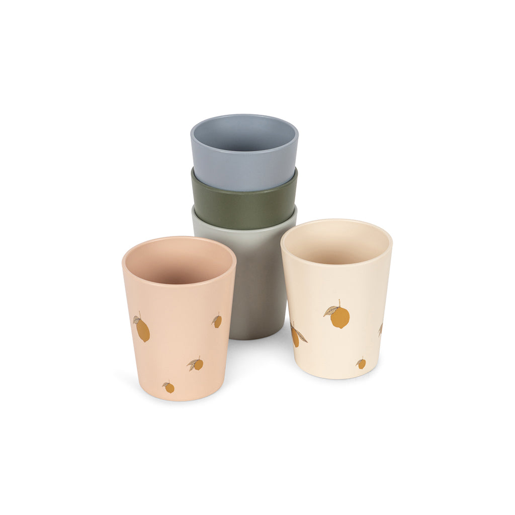 Konges Sløjd Cups, Set of 5 - Lemon Mix
