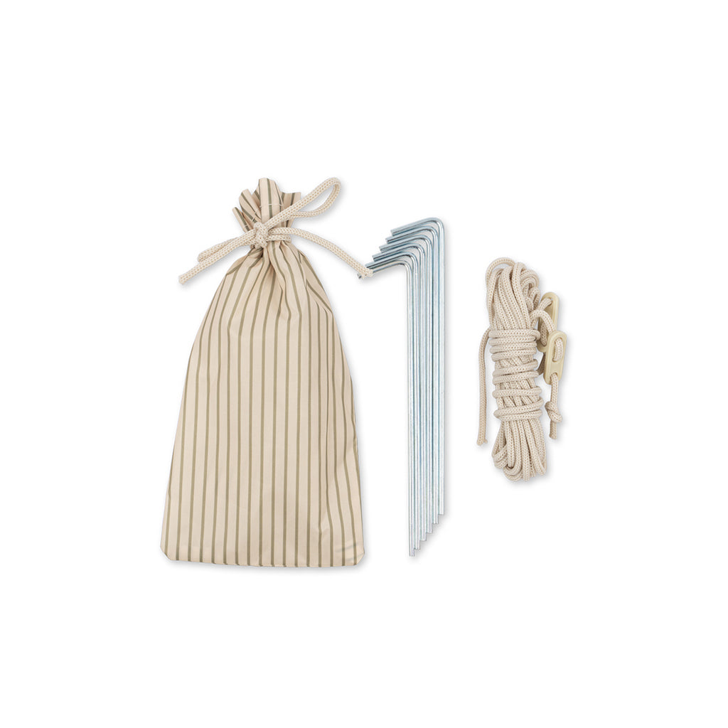 Konges Sløjd, Beach Shelter, Pop-Up Beach Tent, UV 50+ - Tea Stripe
