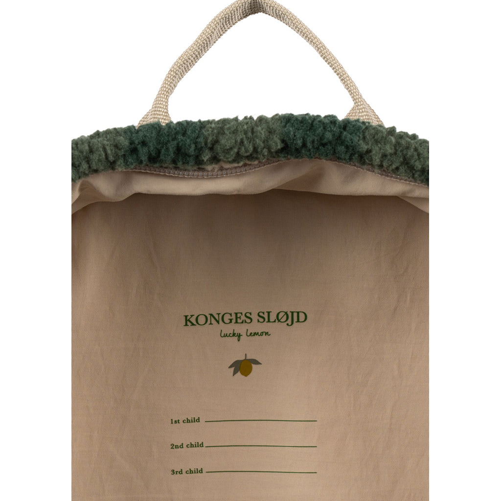 Konges Sløjd Jody Teddy Backpack, Green Check