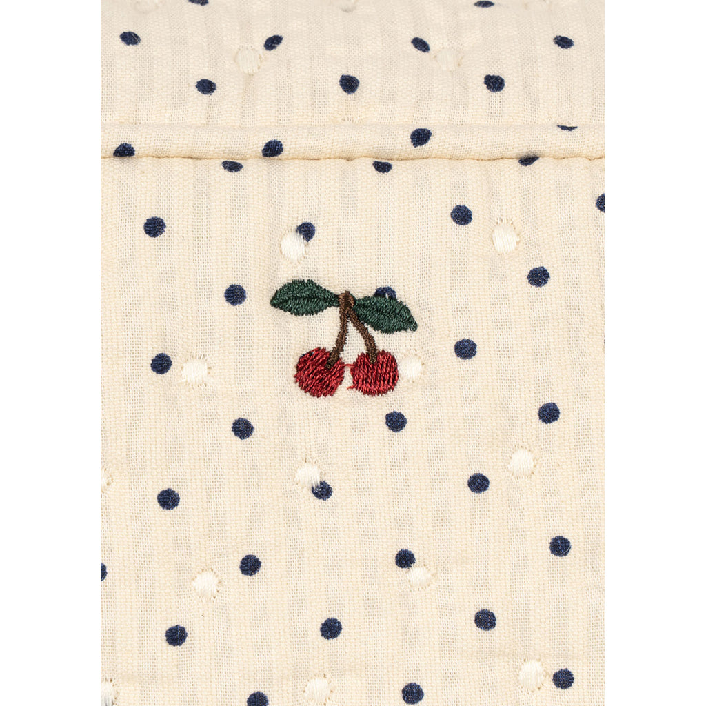 Konges Sløjd Quilted Toiletry Bag, Large, Seersucker - Estate Dot