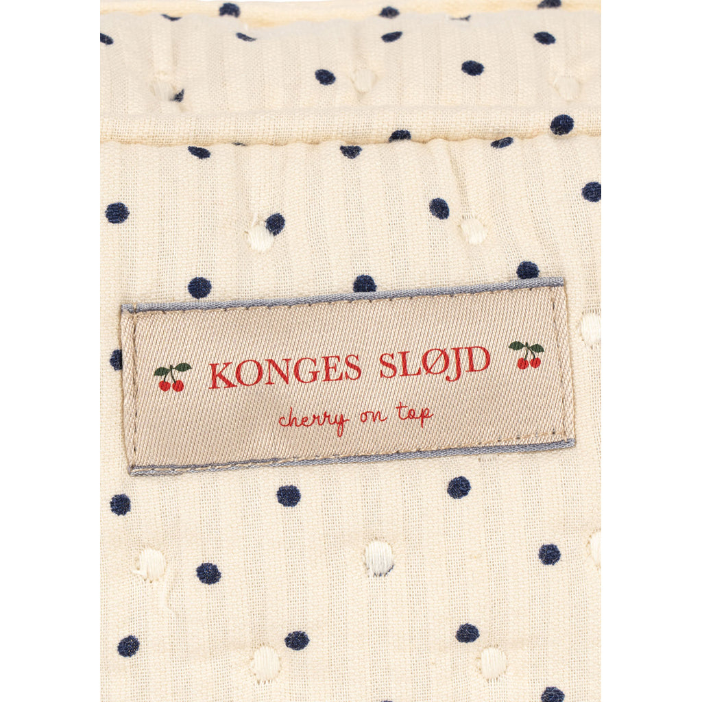 Konges Sløjd Quilted Toiletry Bag, Small, Seersucker - Estate Dot
