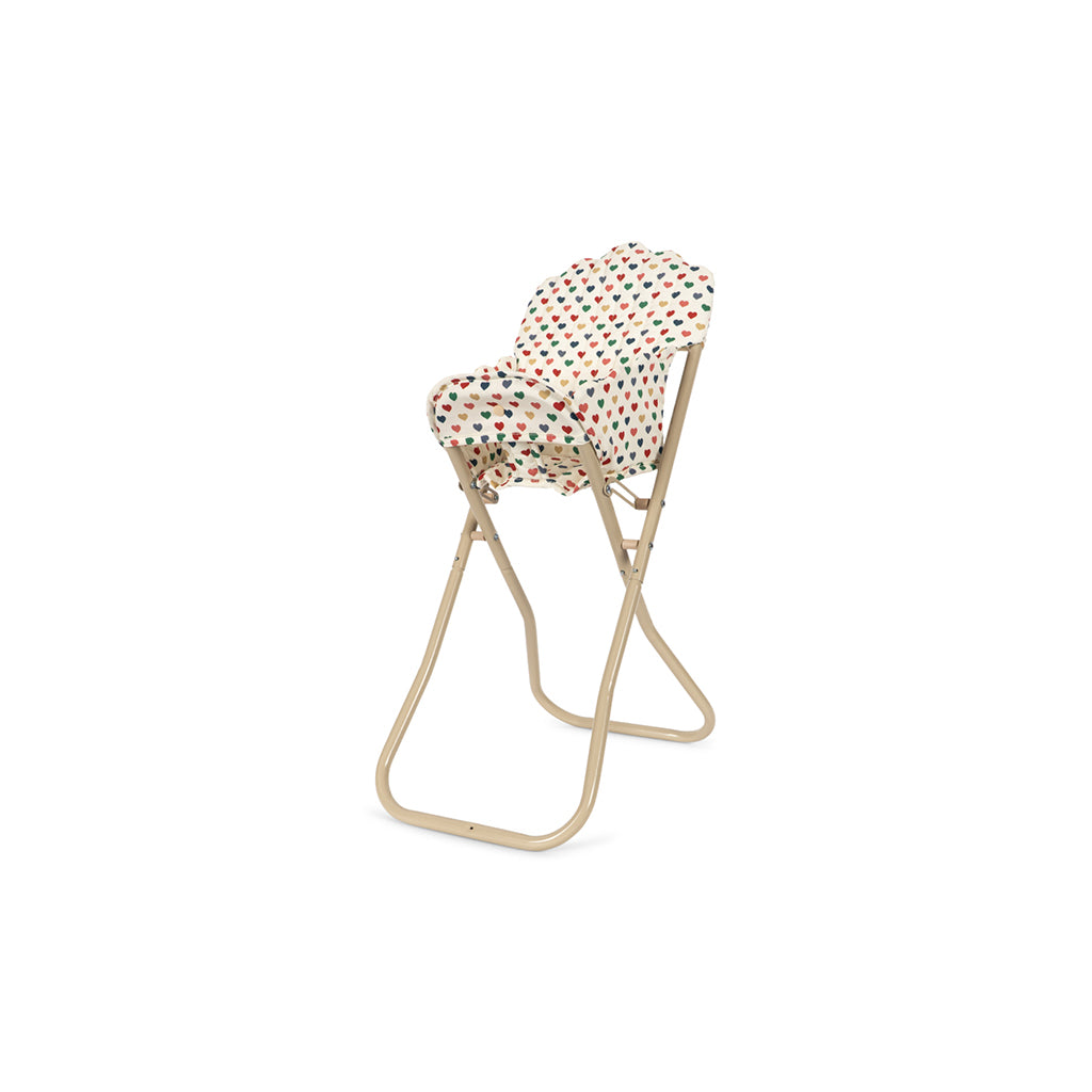 Konges Sløjd Doll High Chair, Coeur Colore