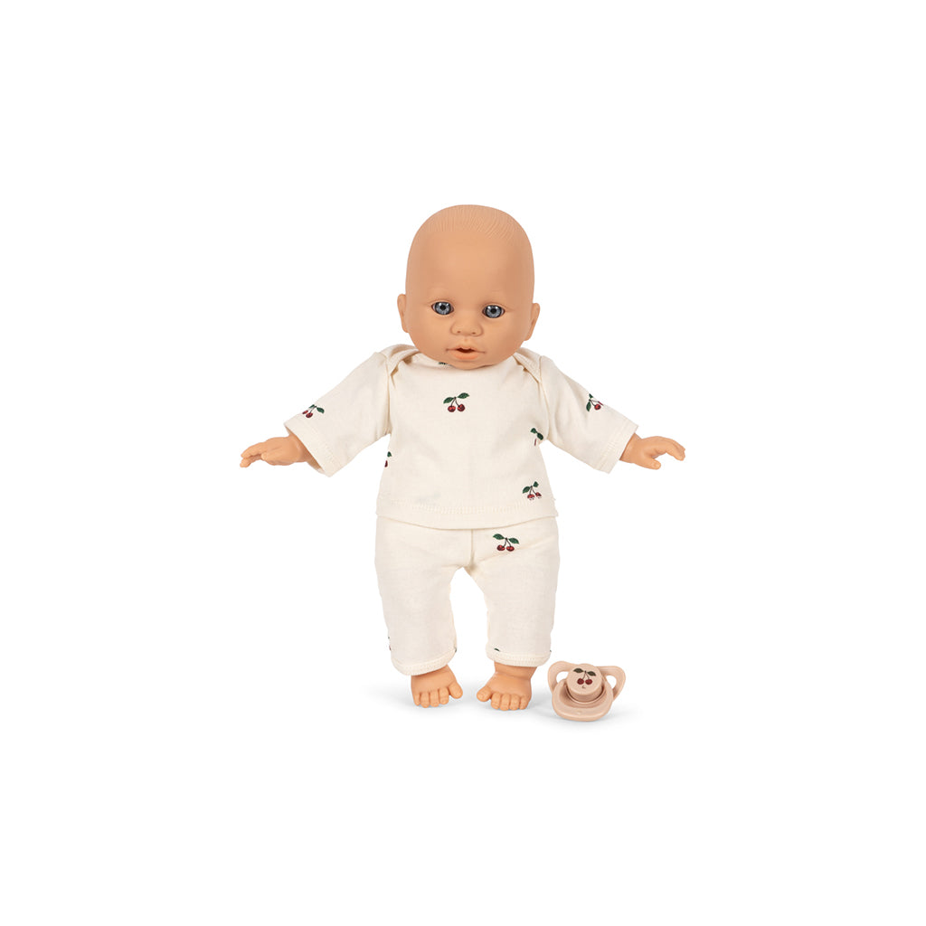 Konges Sløjd Poppy Doll Set with Doll and Stroller, Pink Check