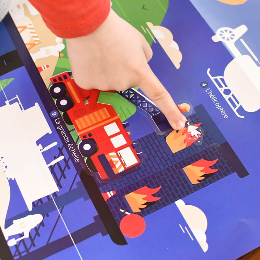 Poppik Sticker Mosaic in Paper, Poster and 44 Stickers - Vehicles