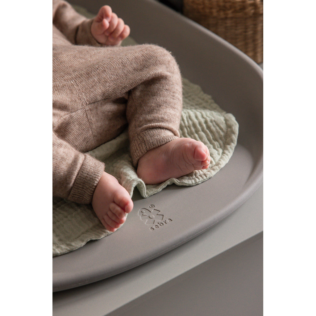 Sebra Changing Pads 6-Layer, Set of 2 - Muslin Green