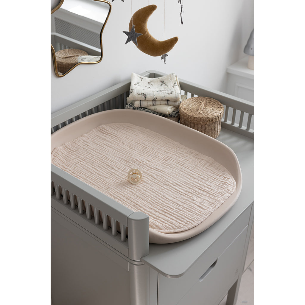 Sebra 6-Layer Muslin Changing Pads, Set of 2 - Rose