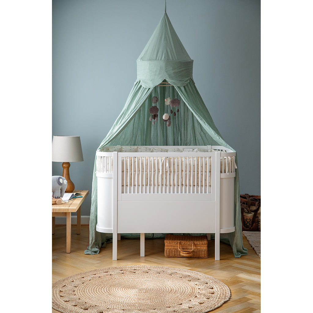 Sebra Bed Canopy, Cloud - Dusty Green