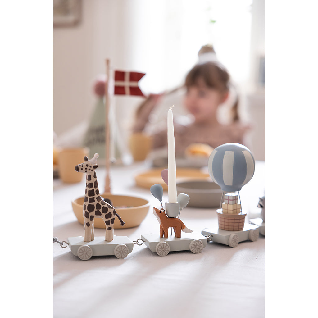 Sebra Birthday Table Flag, Wood