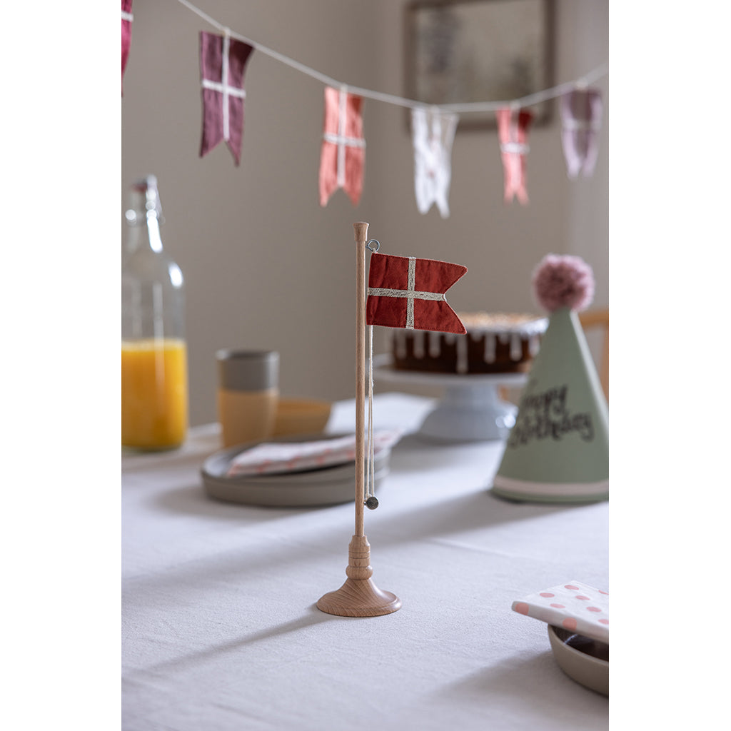 Sebra Birthday Table Flag, Wood