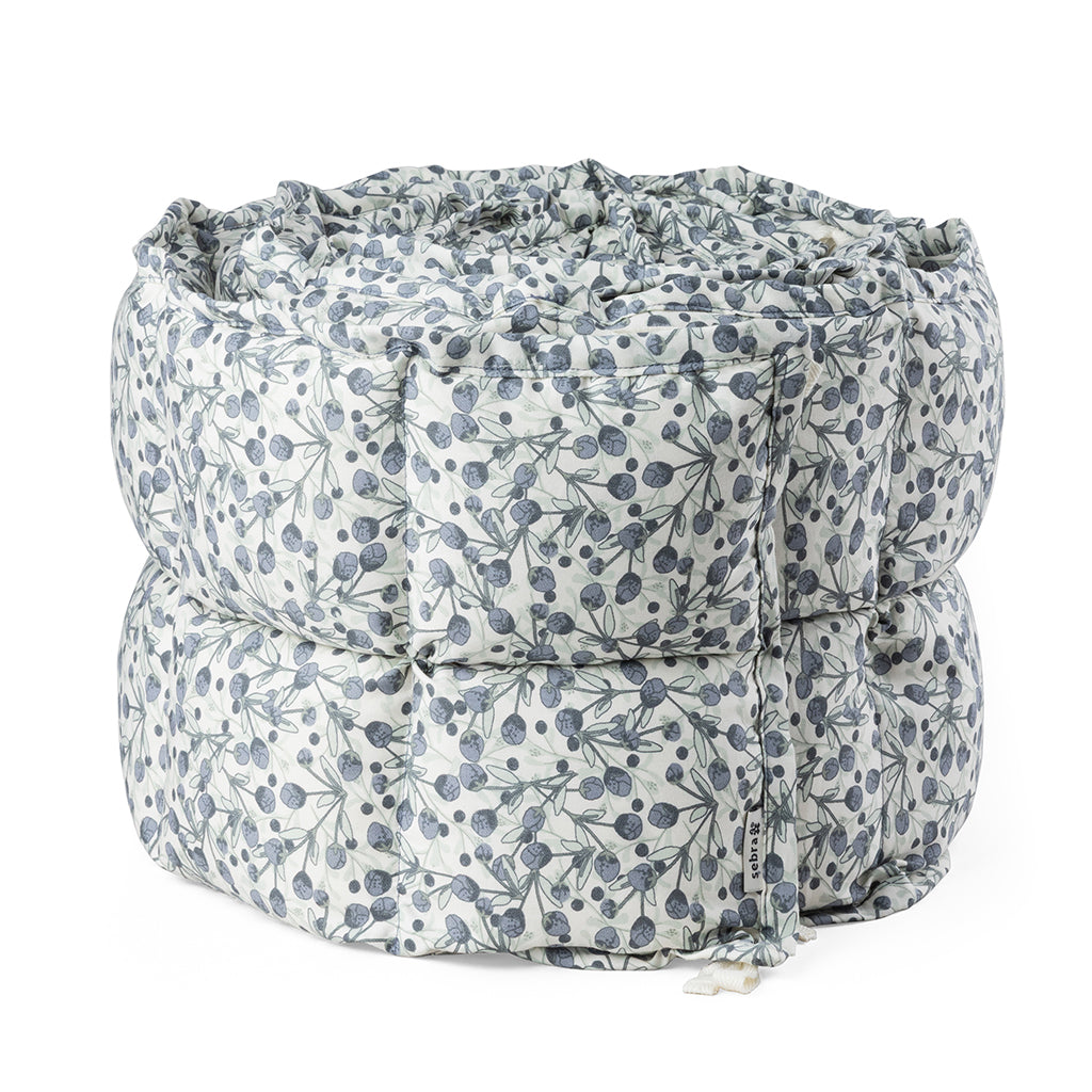 Sebra Bed Bumper, Kapok - Blue Olive