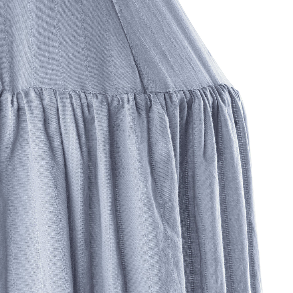 Sebra Bed Canopy, Dobby Weave - Dusty Blue