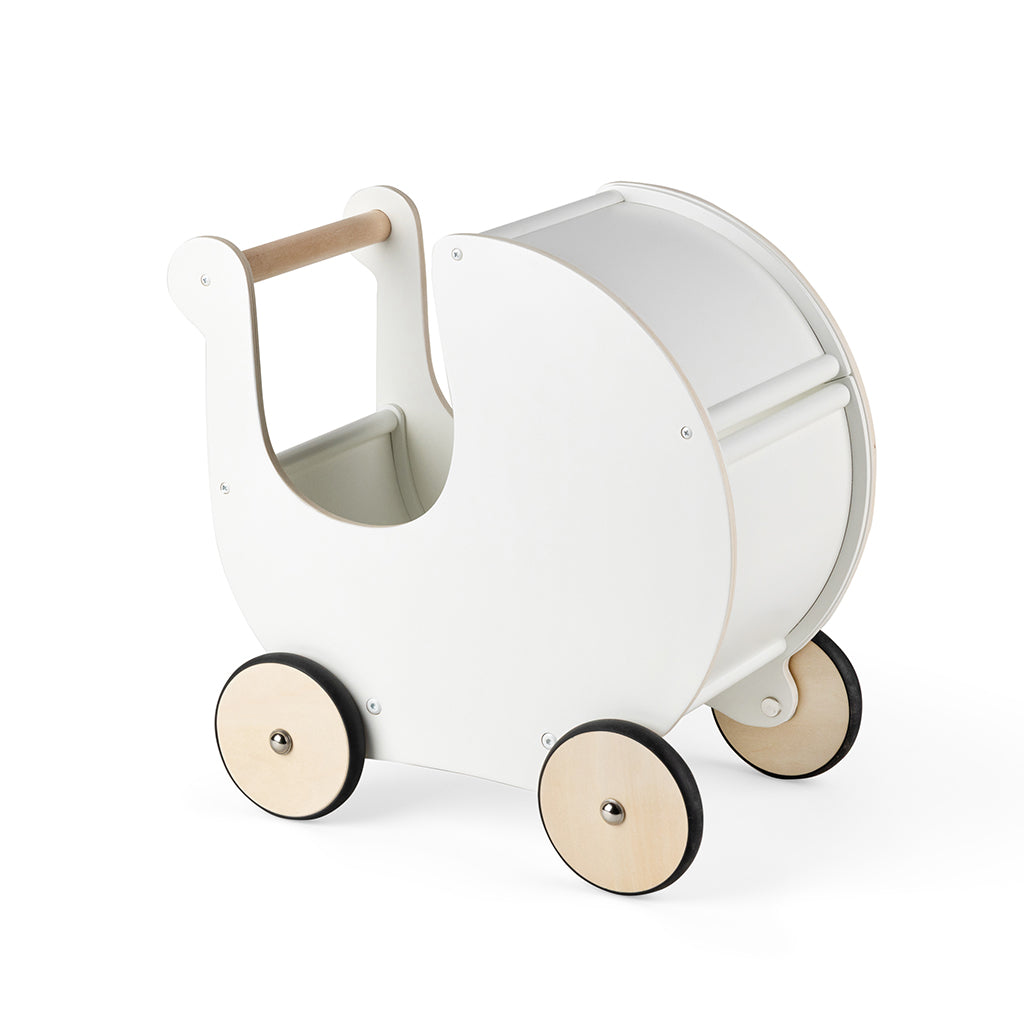 Sebra Wooden Doll Pram, White