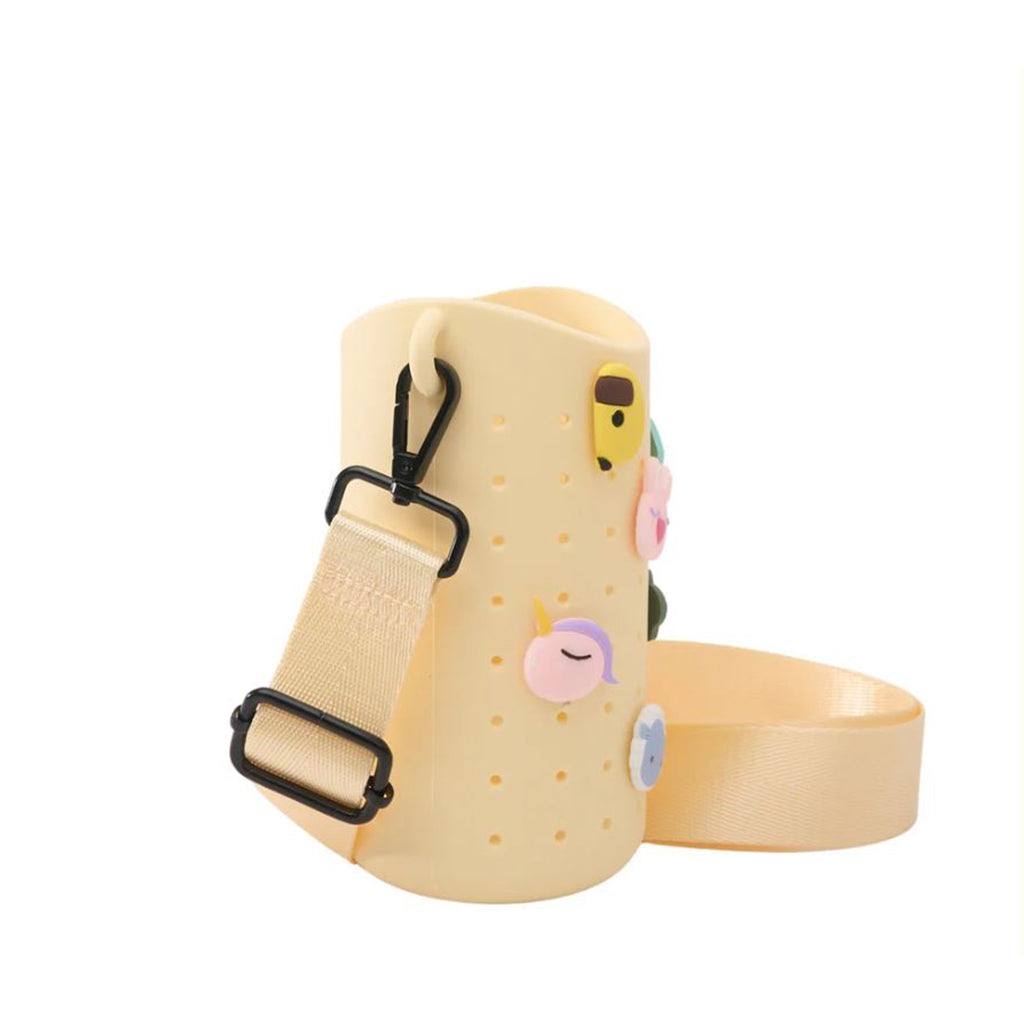 Asobu Sling Silicone Strap Bag for Water Bottle, Yellow