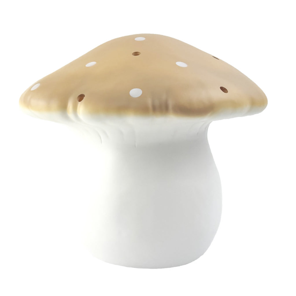 Mushroom Lamp, Large Toadstool - Mocha