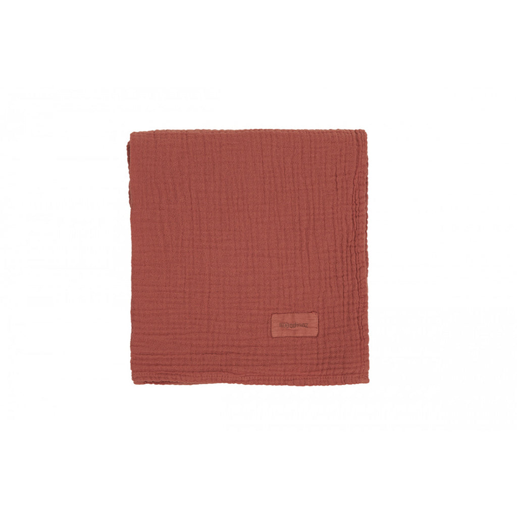 Nobodinoz Swaddle Blanket, Wabi Sabi 70 x 65 cm – Rosewood