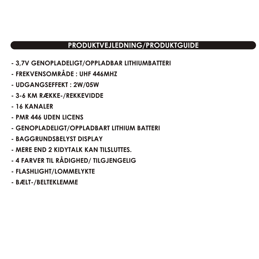 Kidywolf Walkie Talkie for Kids, Kidytalk - Blue/Red