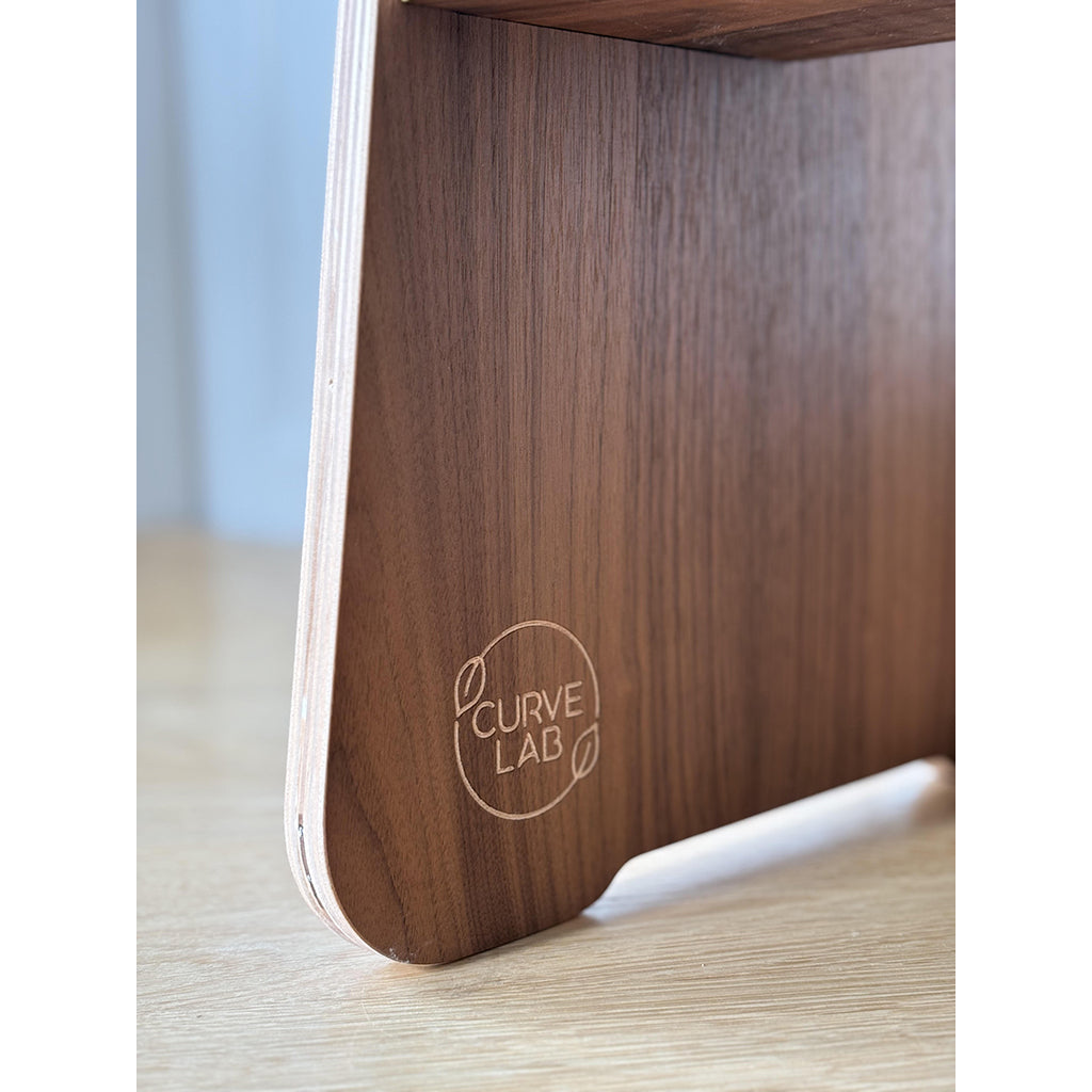 Curve-Lab Learning Tower, Birch with Walnut Surface