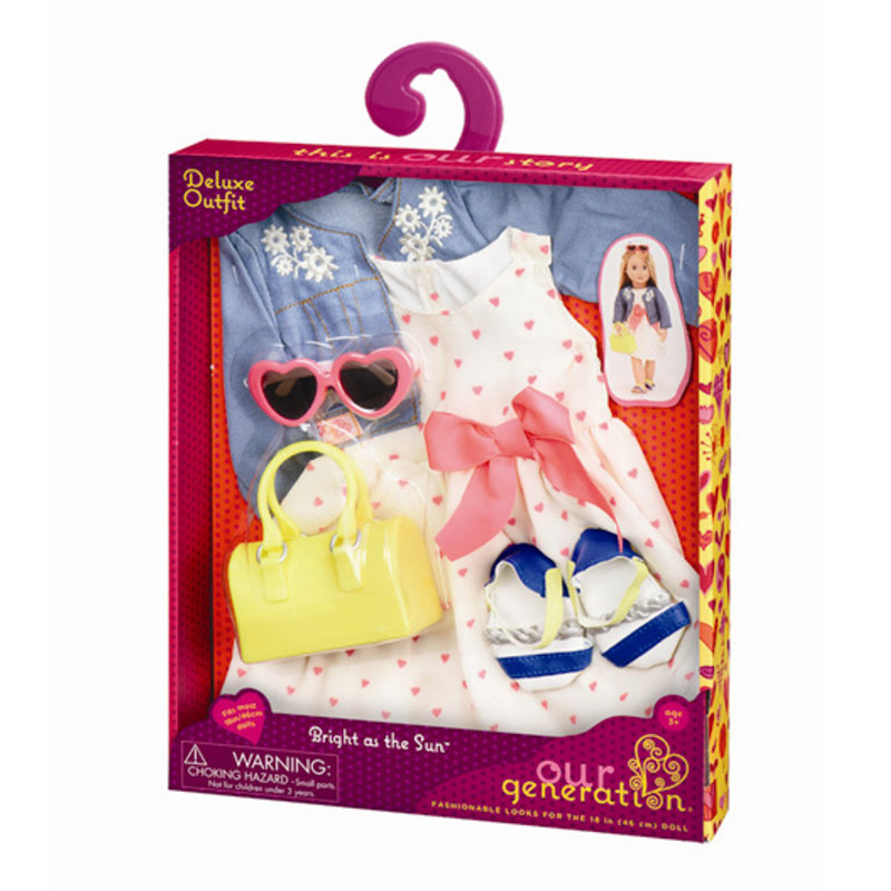 Our Generation Doll Clothes, Deluxe Dress with Hearts
