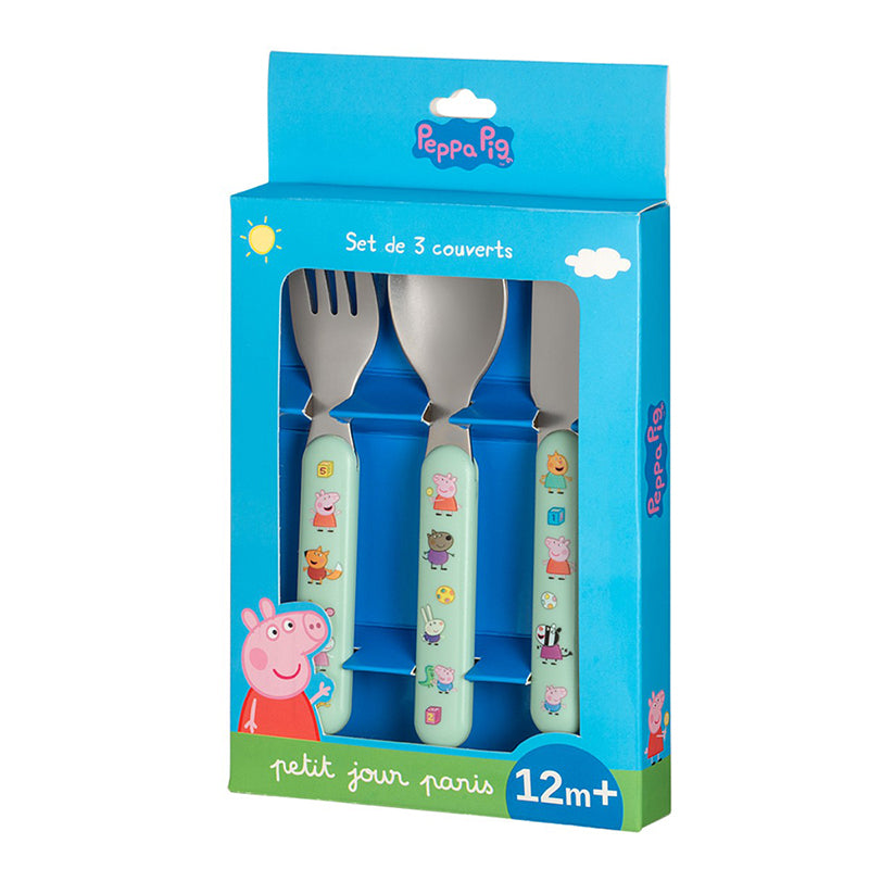 Petit Jour Paris Cutlery Set, 3 pcs - Peppa Pig