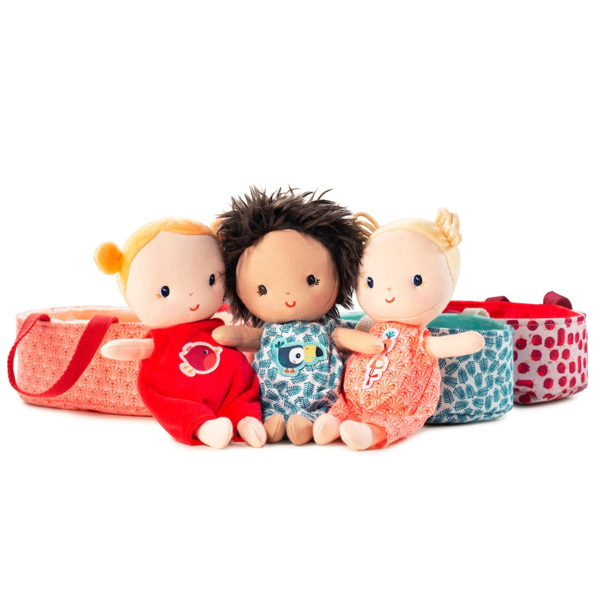 Lilliputiens Soft Baby Doll in Carrycot, Ari