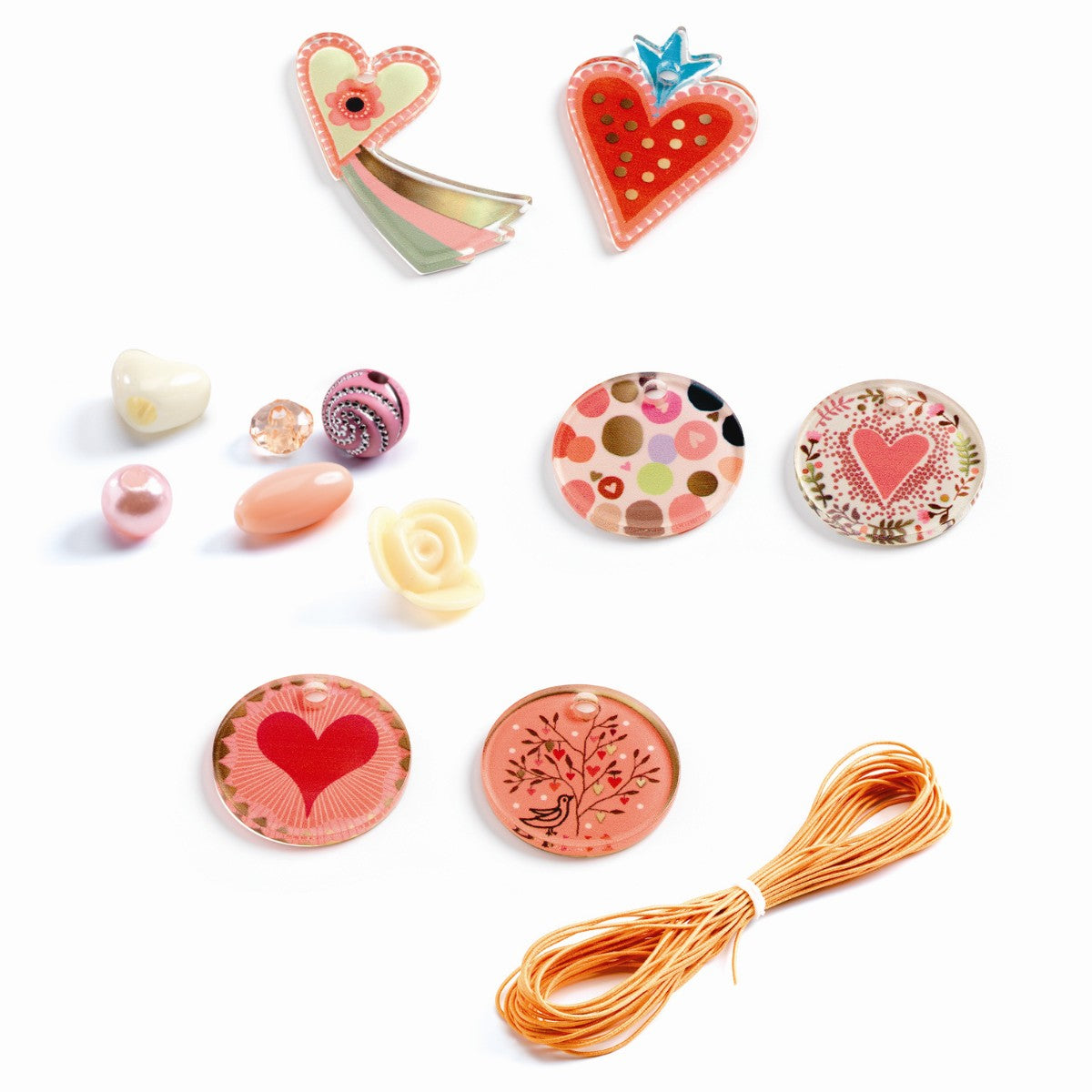 Djeco Bead Set, Hearts