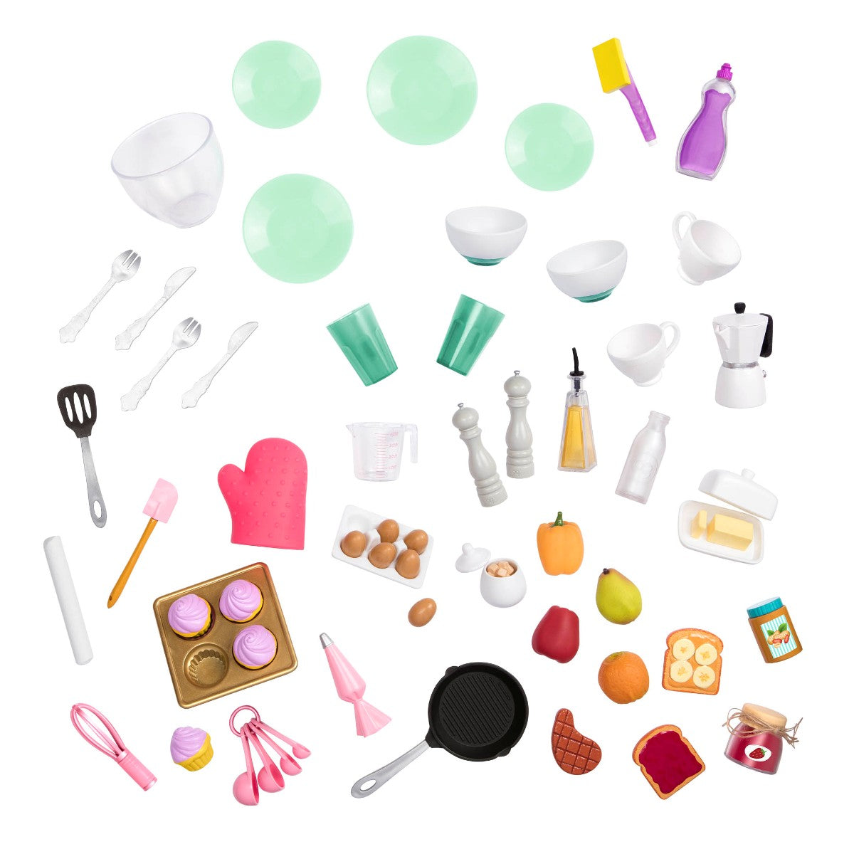Our Generation Doll Accessories, Kitchen with Equipment