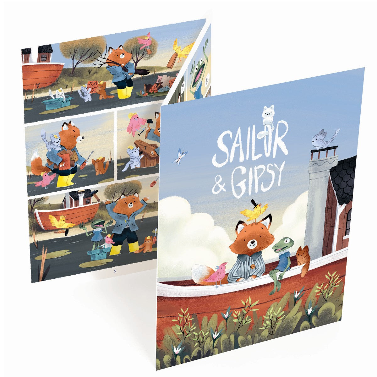 Djeco Creative Set, Transfer Pictures - Gypsy and the Sailor