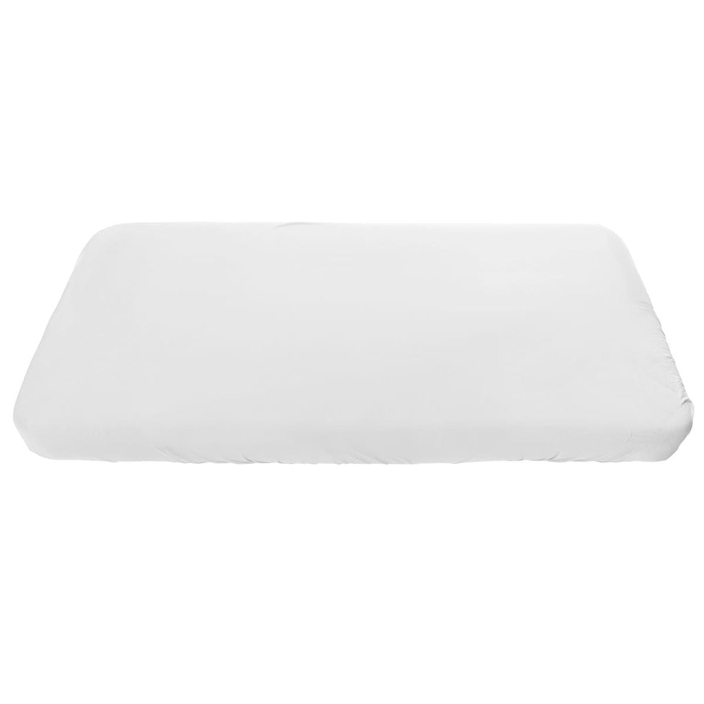 Sebra Waterproof Fitted Sheet, Junior & Grow - White