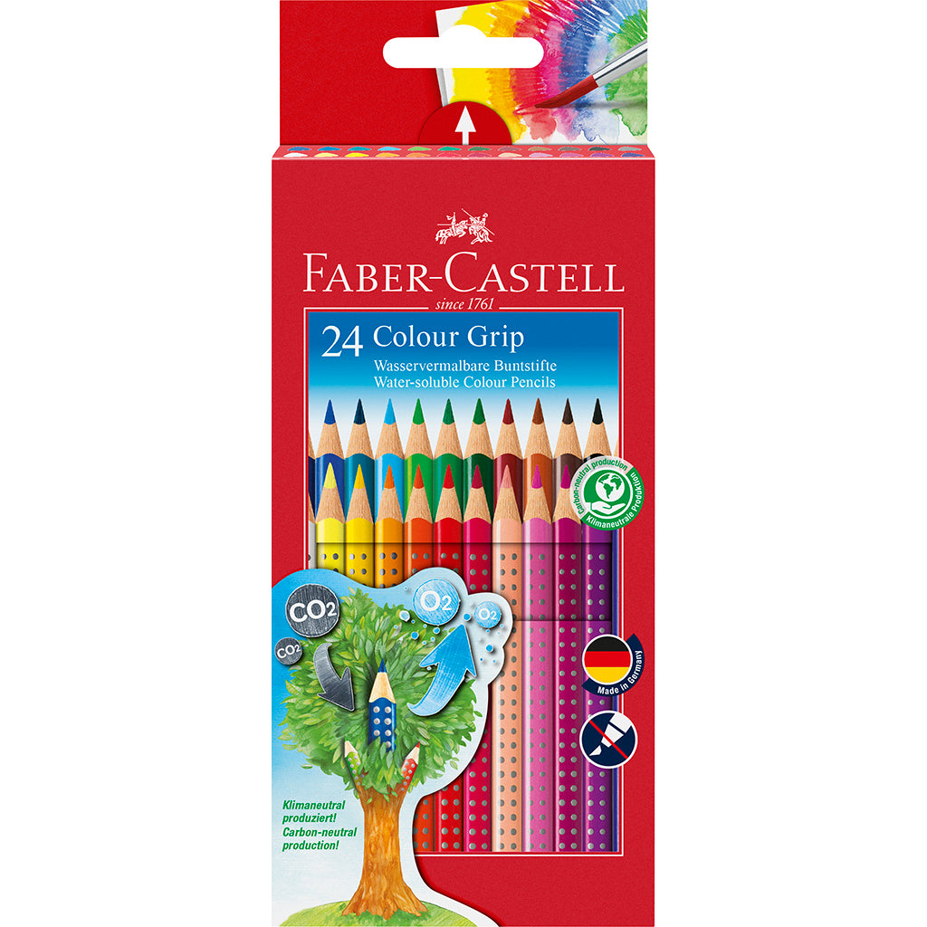 Faber-Castell, 24 stk Grip akvarel farveblyanter