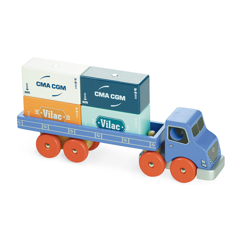 Vilac containerlastbil i træ - City