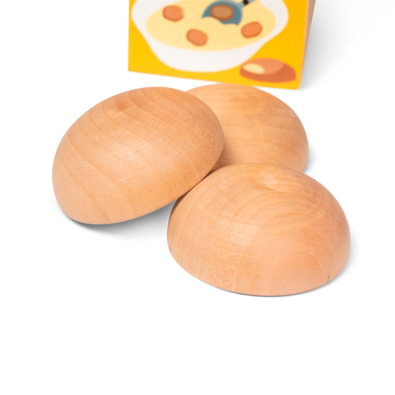 MaMaMeMo Wooden Play Food, Koldskål Set