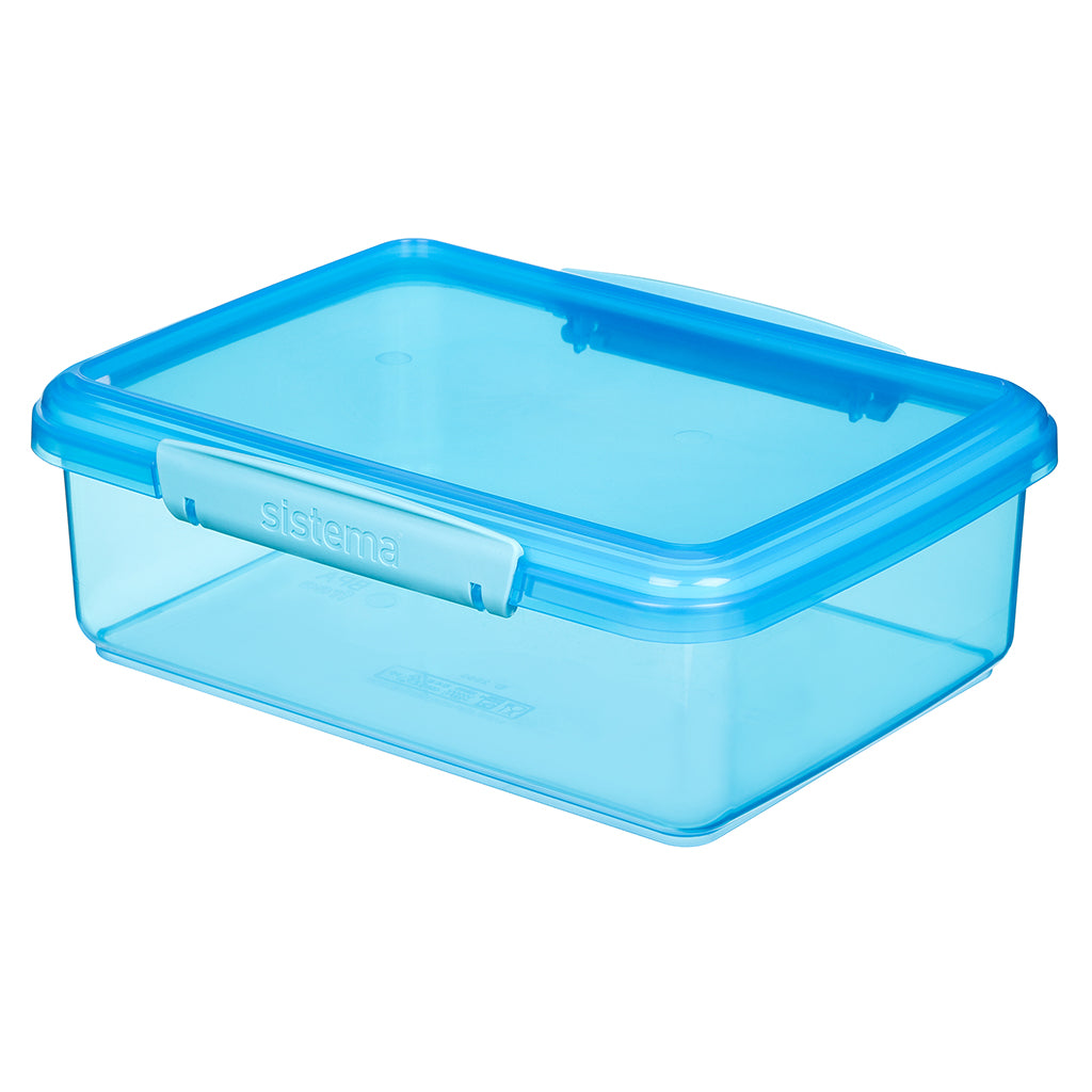 Sistema Coloured Lunch Box with 1 Compartment, 2L - Blue