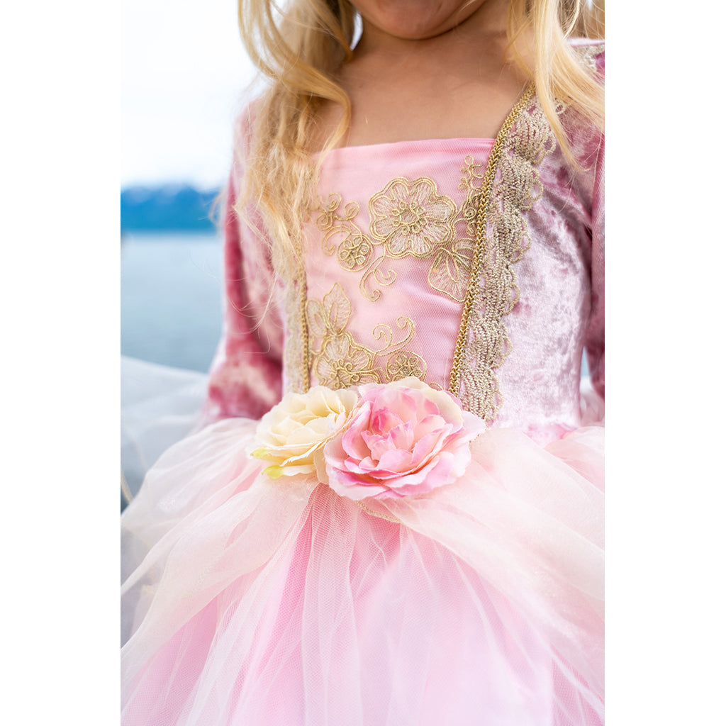 Great Pretenders Dress-Up Costume, Princess Dress Pink Rose - Size 3-6 Years